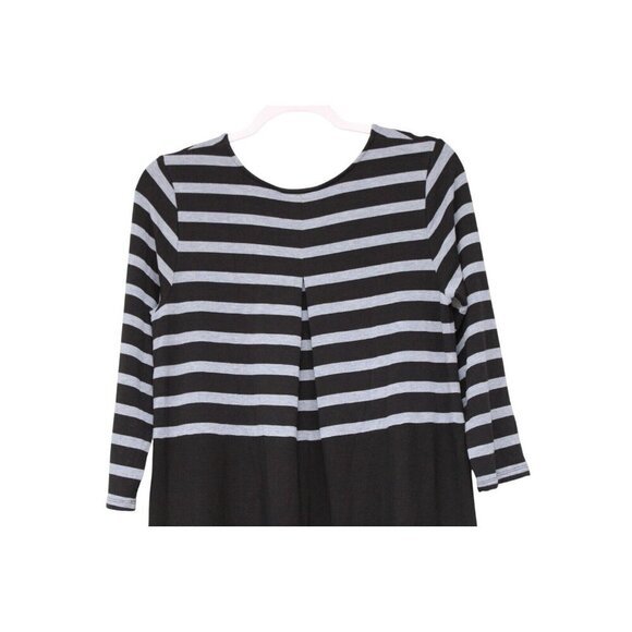 J Jill Wearever Collection Dress Medium Shift Striped Knit 3/4 Sleeve Stretch - Picture 8 of 13